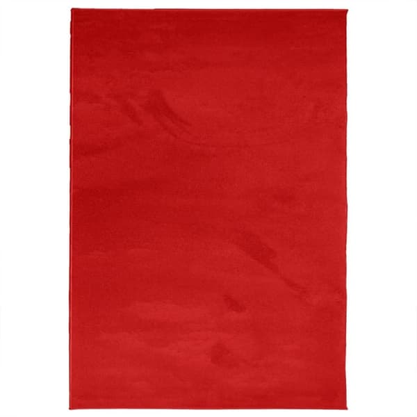 vidaXL Matto OVIEDO lyhytnukkainen punainen 160x230 cm