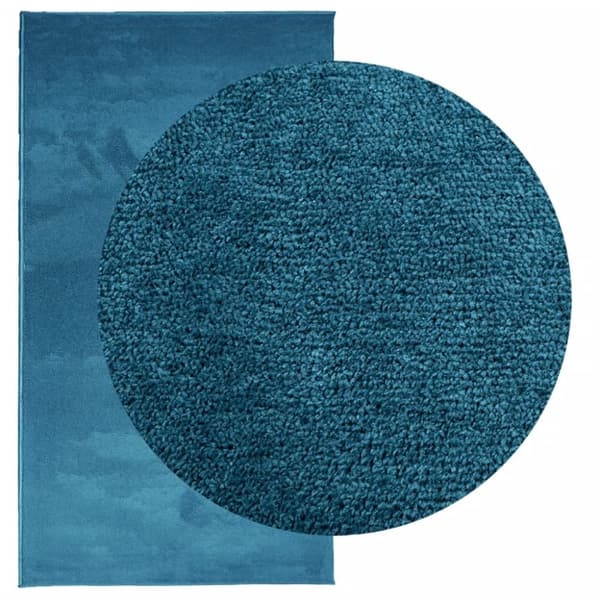 vidaXL Teppe OVIEDO kort luv turkis 80x150 cm