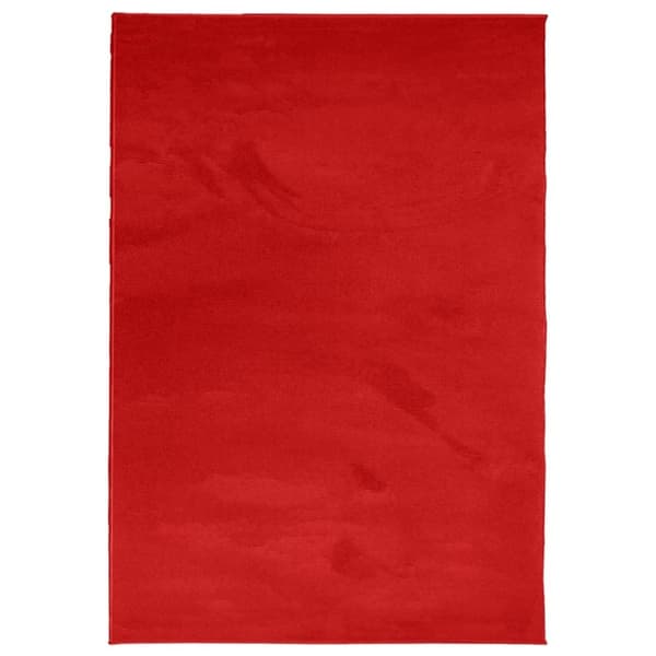 vidaXL Teppe OVIEDO kort luv rød 120x170 cm