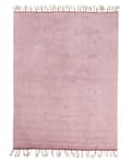 Miniatyrbild 1 av 6: Matta Rosa Bomull 140 x 200 cm Rektangulär med tofsar Fast mönster Handtuftad Modern Boho för barn
