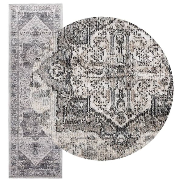 vidaXL Golvmatta ARBIZU inomhus/utomhus vintage design 80x250 cm
