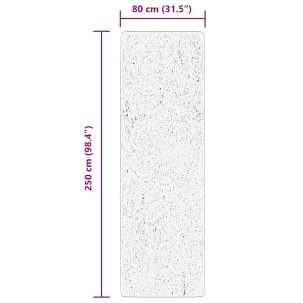 vidaXL Golvmatta ARBIZU inomhus/utomhus vintage design 80x250 cm