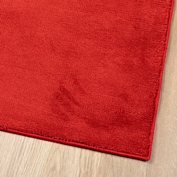 vidaXL Matta OVIEDO kort lugg röd 240x240 cm