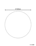 Pikkukuva 3 / 6: Matto beige juutti ø 120 cm pyöreä nalle kuva lastenhuoneeseen boho tyyli