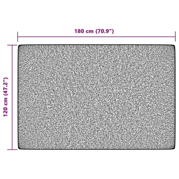 vidaXL gulvtæppe 120x180 cm inde/ude skridsikkert kort luv flerfarvet