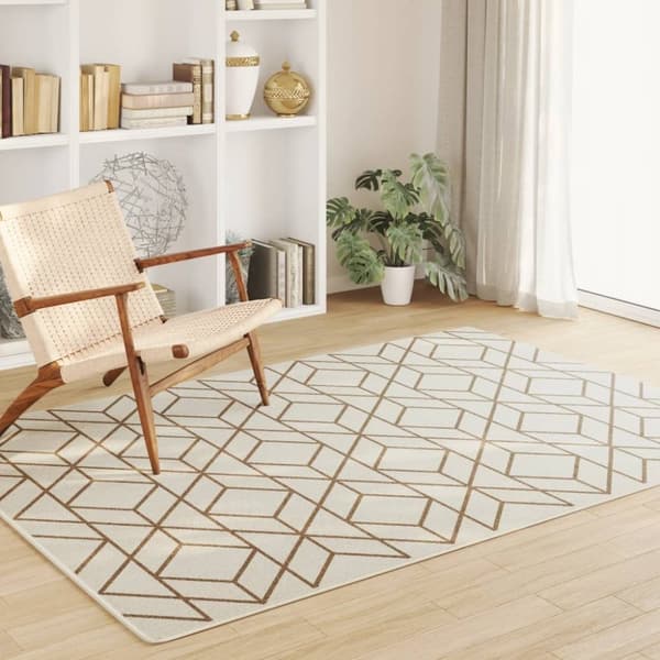 vidaXL Inne- og uteteppe kort luv flerfarget 160x230 cm sklisikkert