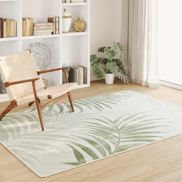 vidaXL gulvtæppe 160x230 cm inde/ude skridsikkert kort luv flerfarvet