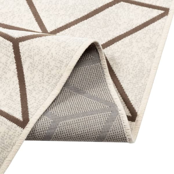 vidaXL Matta kort lugg flerfärgad inomhus/utomhus 120x180 cm halkfri