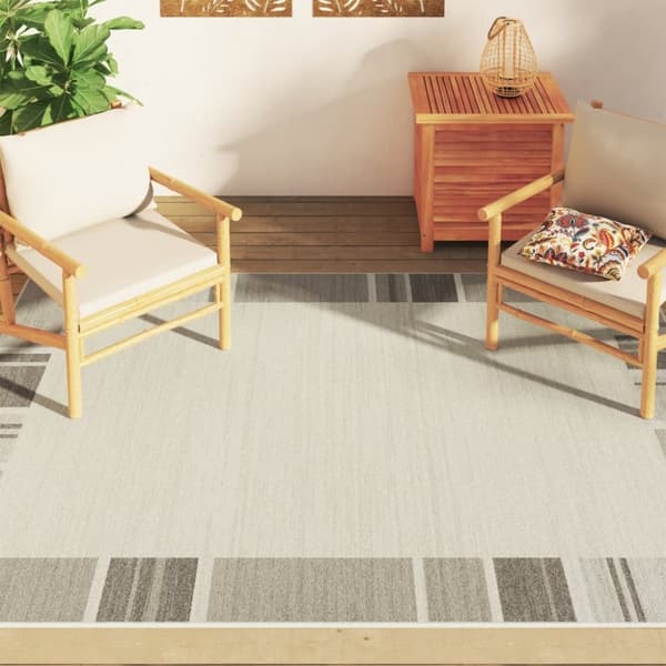 vidaXL Matta kort lugg flerfärgad inomhus/utomhus 160x230 cm halkfri
