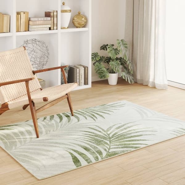 vidaXL gulvtæppe 120x180 cm inde/ude skridsikkert kort luv flerfarvet