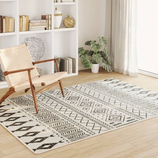 vidaXL gulvtæppe 160x230 cm inde/ude skridsikkert kort luv flerfarvet