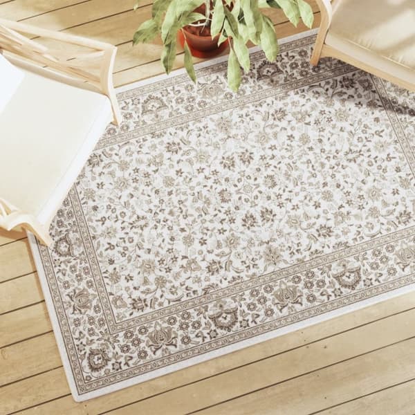vidaXL gulvtæppe 120x180 cm inde/ude skridsikkert kort luv flerfarvet