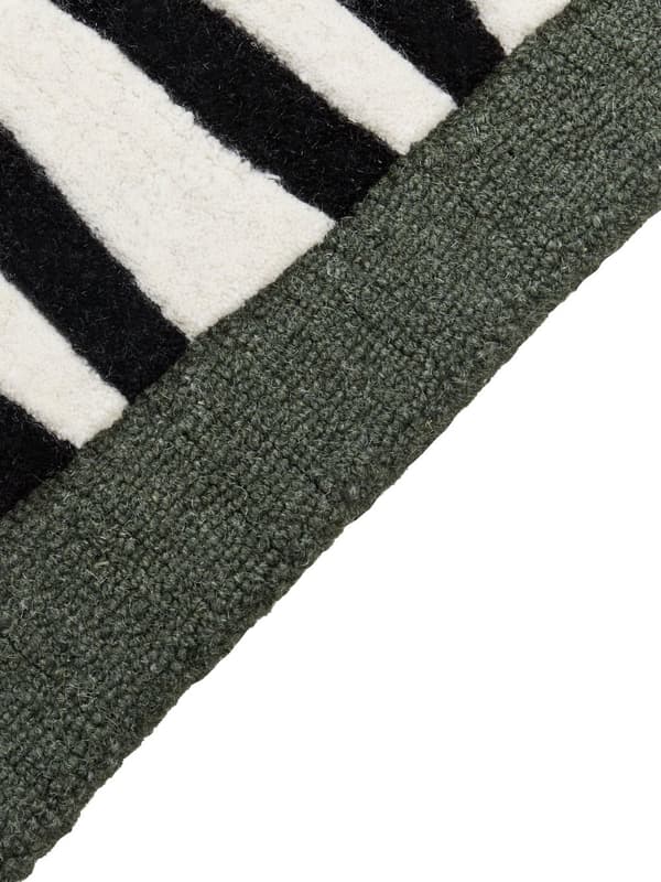 Matta Grön Ull 160 x 230 cm Rektangulär form Accentmatta