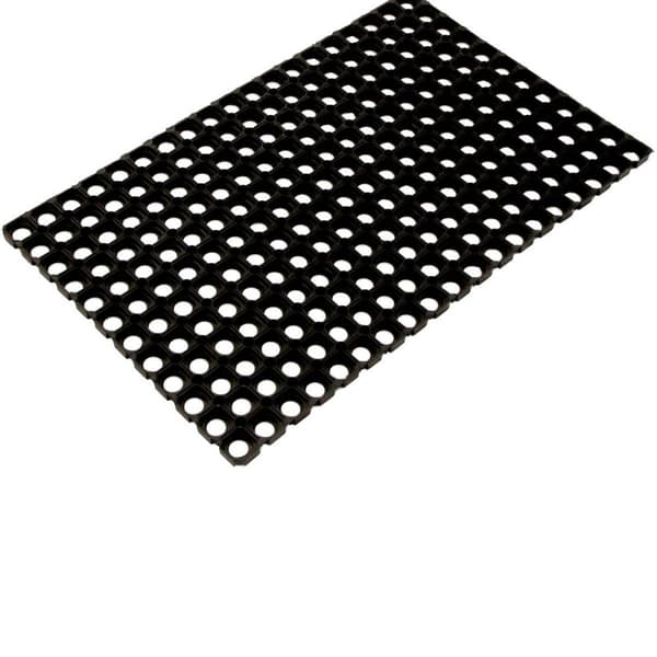 Rubbering Svart Dörrmatta