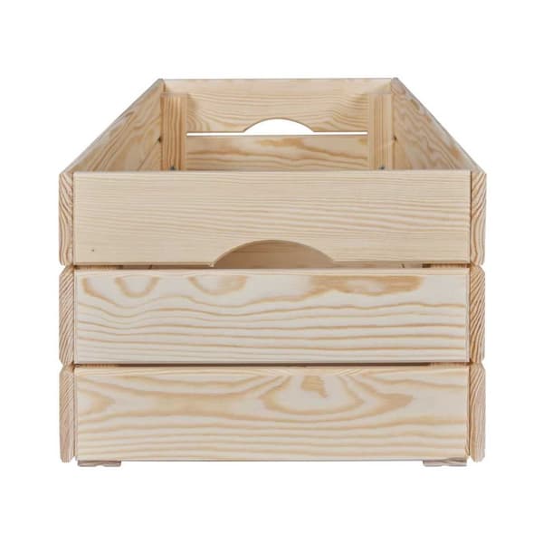 Valloni trälåda stapelbar för förvaring 51x23x31cm natur.
