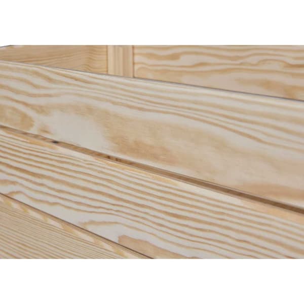 Valloni trälåda stapelbar för förvaring 51x23x31cm natur.