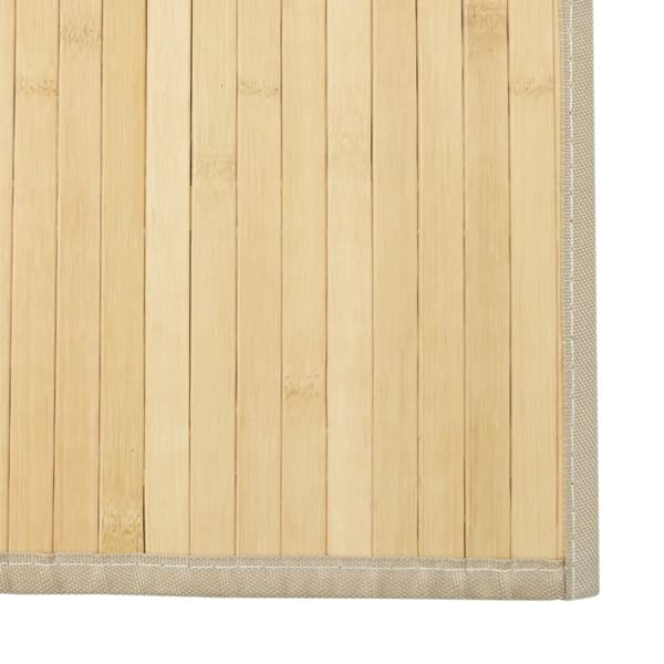 vidaXL Matta rektangulär ljus naturlig 60x200 cm bambu
