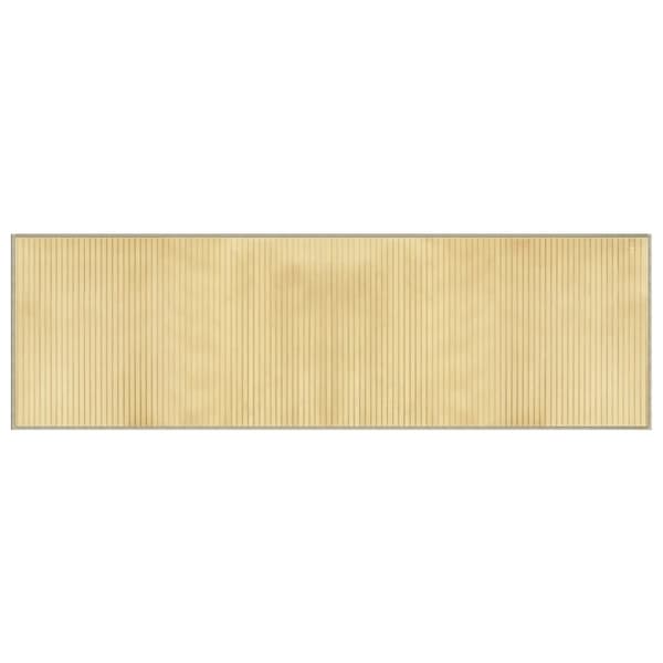 vidaXL Matta rektangulär ljus naturlig 60x200 cm bambu