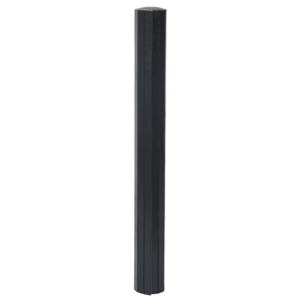 vidaXL Teppe rektangulært svart 70x300 cm bambus
