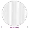 Miniatyrbild 8 av 8: vidaXL Matta rund natur 100 cm bambu