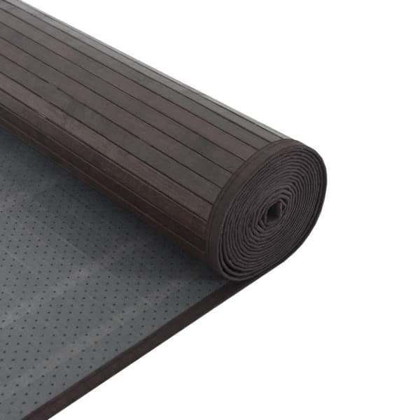 vidaXL Matta rektangulär mörkbrun 60x100 cm bambu