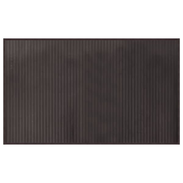 vidaXL Matta rektangulär mörkbrun 60x100 cm bambu