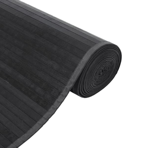 vidaXL gulvtæppe 60x200 cm rektangulær bambus grå