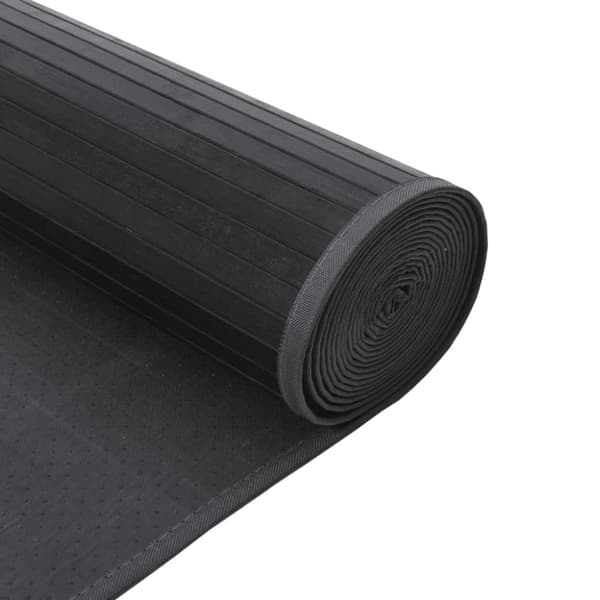 vidaXL gulvtæppe 60x200 cm rektangulær bambus grå