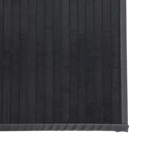 vidaXL gulvtæppe 60x200 cm rektangulær bambus grå