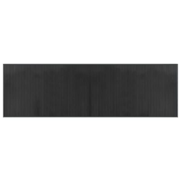 vidaXL gulvtæppe 60x200 cm rektangulær bambus grå