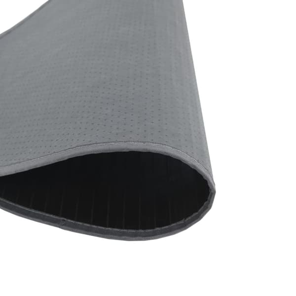 vidaXL Teppe rund grå 60 cm bambus