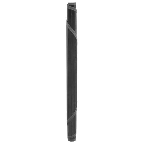 vidaXL Teppe rund grå 60 cm bambus