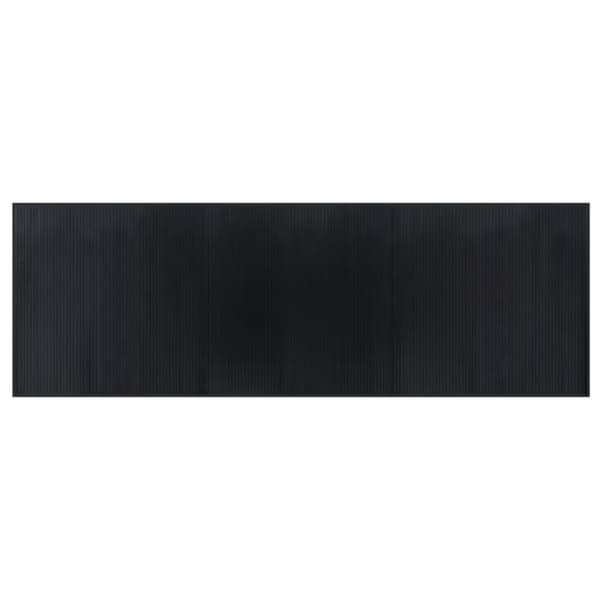vidaXL Teppe rektangulært svart 100x300 cm bambus
