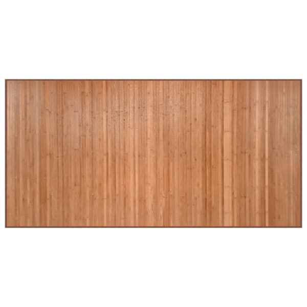 vidaXL gulvtæppe 100x200 cm rektangulær bambus naturfarvet