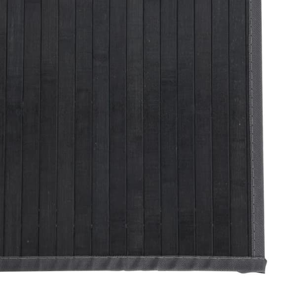 vidaXL gulvtæppe 60x100 cm rektangulær bambus grå