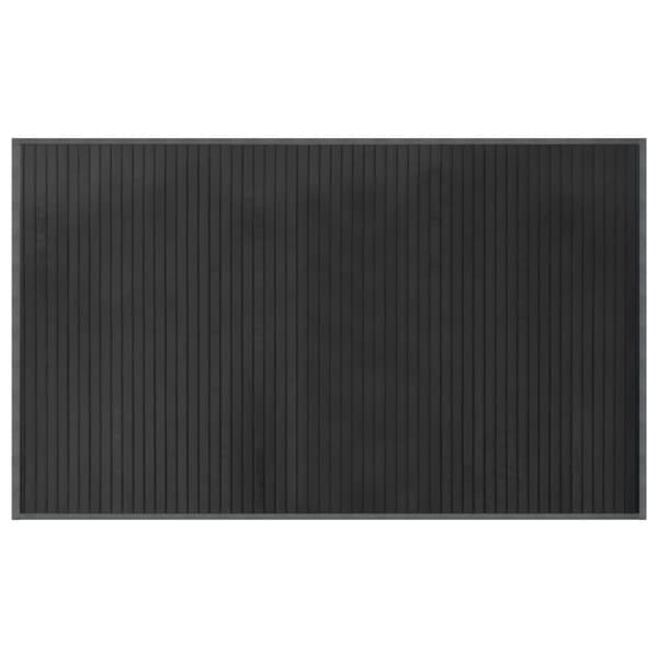 vidaXL gulvtæppe 60x100 cm rektangulær bambus grå