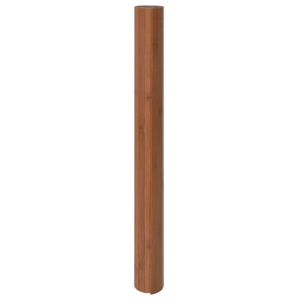 vidaXL gulvtæppe 60x300 cm rektangulær bambus brun
