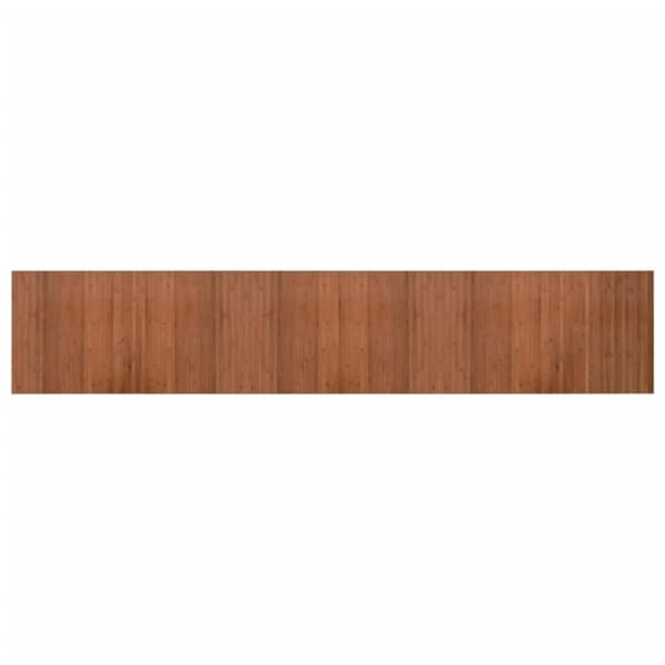 vidaXL gulvtæppe 60x300 cm rektangulær bambus brun