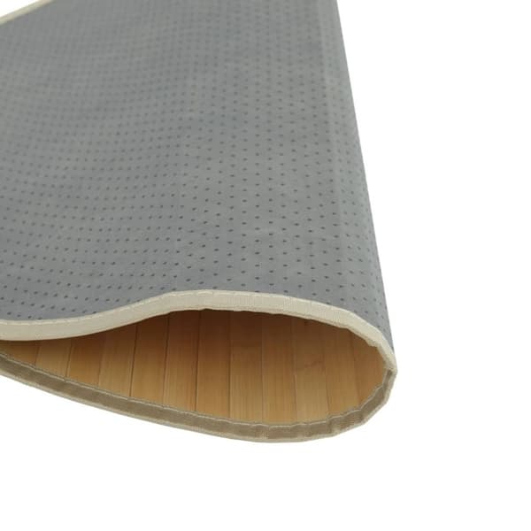 vidaXL Matta rund ljus naturlig 60 cm bambu