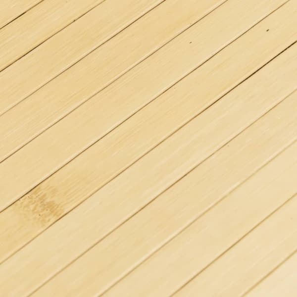 vidaXL Matta rund ljus naturlig 60 cm bambu