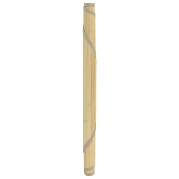 vidaXL Matta rund ljus naturlig 60 cm bambu