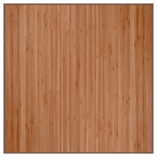 vidaXL Matta fyrkantig natur 100x100 cm bambu