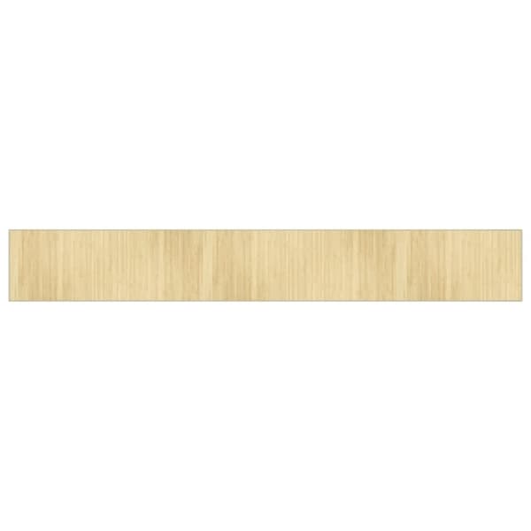 vidaXL Teppe rektangulær lys naturell 70x500 cm bambus