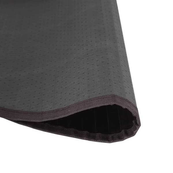 vidaXL Matta rund mörkbrun 60 cm bambu