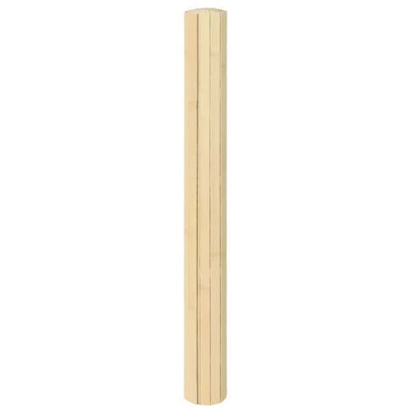 vidaXL Matto suorakaide vaalea luonnollinen 70x100 cm bambu