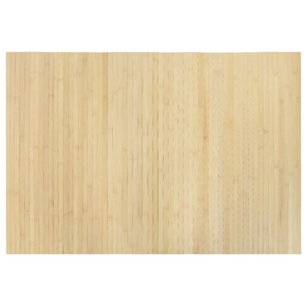vidaXL Matto suorakaide vaalea luonnollinen 70x100 cm bambu