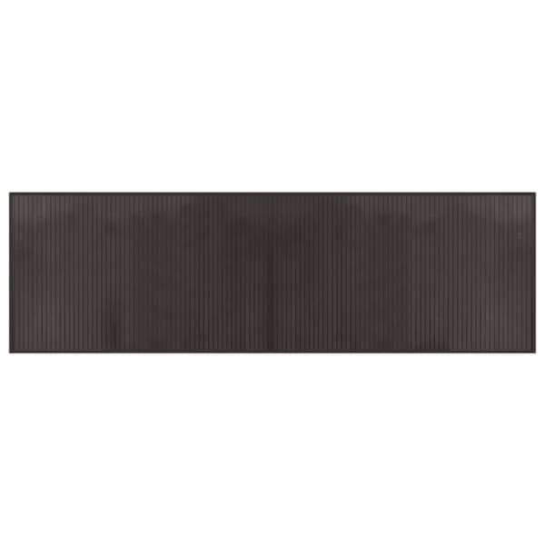 vidaXL Teppe rektangulær mørkebrun 60x200 cm bambus
