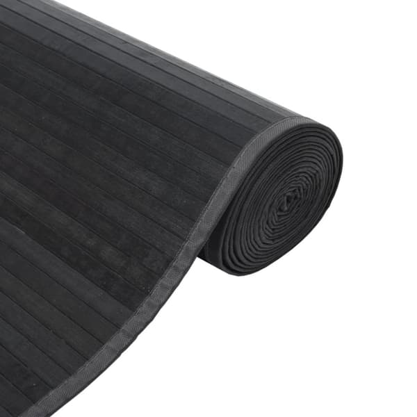 vidaXL Matto suorakaide harmaa 100x300 cm bambu