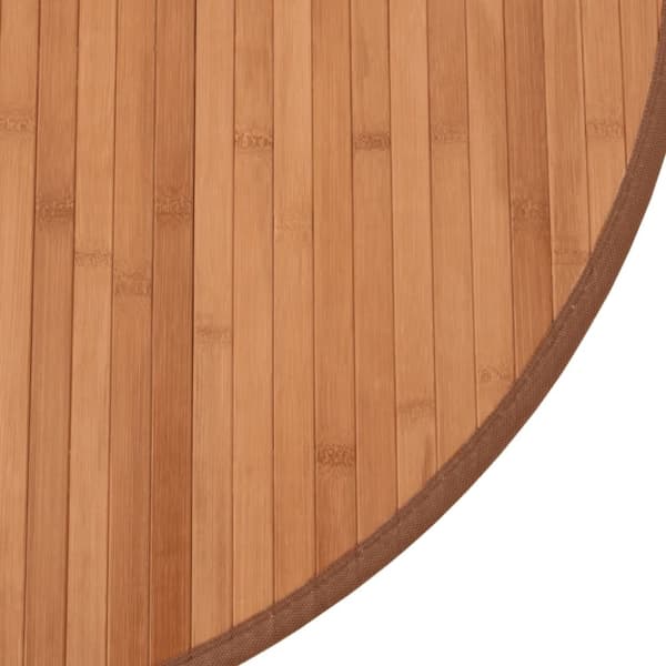 vidaXL Matta rund natur 60 cm bambu