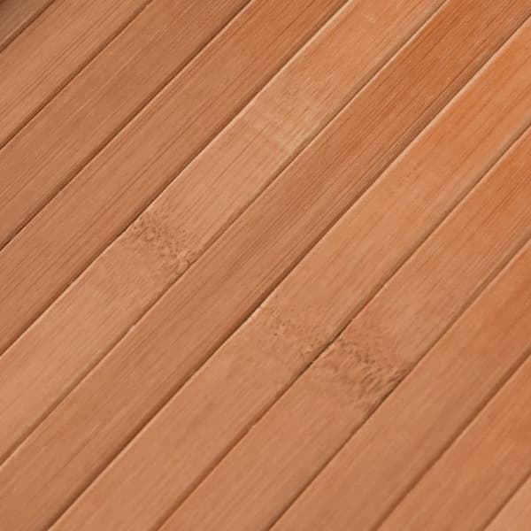 vidaXL Matta rund natur 60 cm bambu